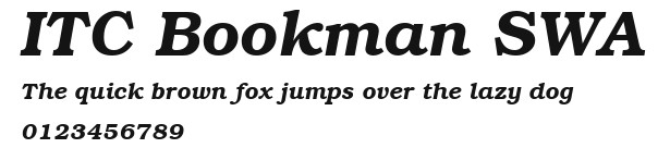 ITC Bookman SWA Preview
