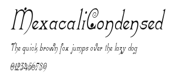 MexacaliCondensed Preview