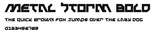 Metal Storm Bold Preview