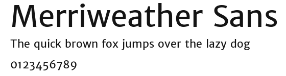 Merriweather Sans Preview