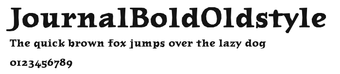 JournalBoldOldstyle Preview