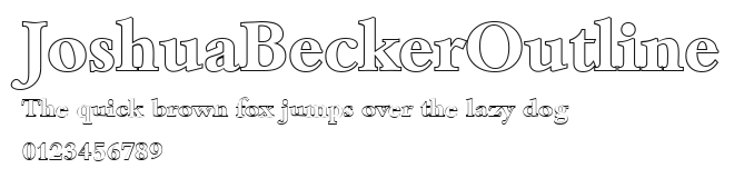 JoshuaBeckerOutline Preview