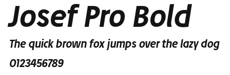 Josef Pro Bold Preview
