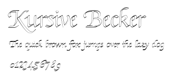 Kursive Becker Preview