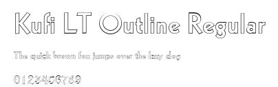 Kufi LT Outline Regular Preview