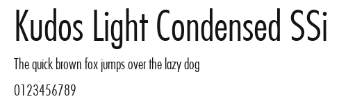 Kudos Light Condensed SSi Preview