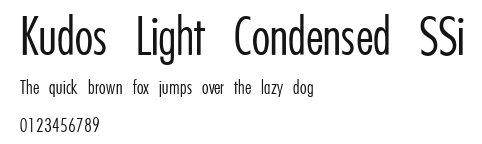 Kudos Light Condensed SSi Preview