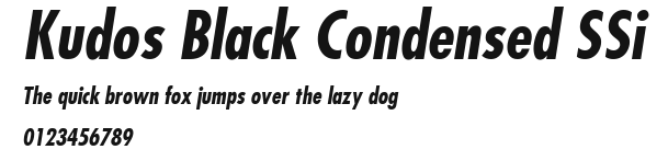 Kudos Black Condensed SSi Preview