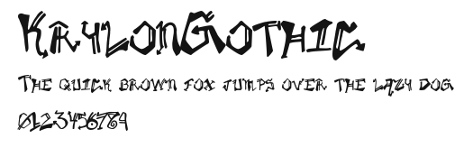 KrylonGothic Preview