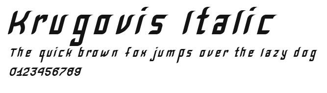 Krugovis-Italic Preview
