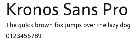 Kronos Sans Pro Preview