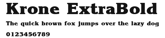 Krone ExtraBold Preview