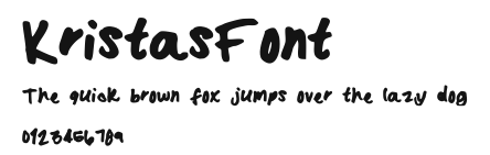 KristasFont Preview