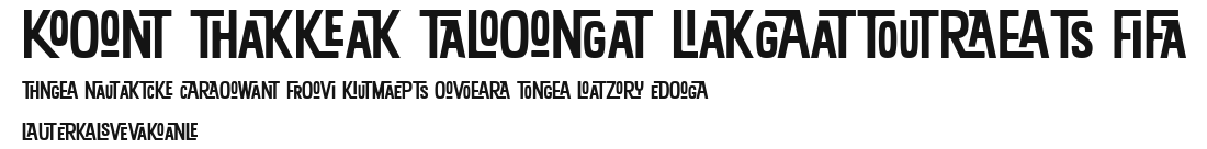 Kon Tiki Aloha Ligatures JF Preview