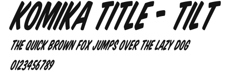 Komika Title - Tilt Preview