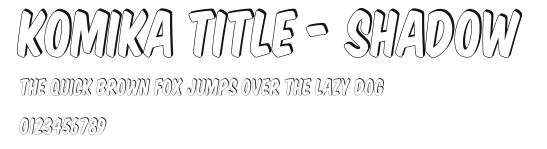 Komika Title - Shadow Preview