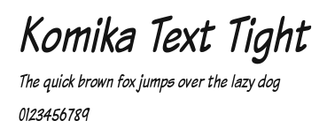 Komika Text Tight Preview