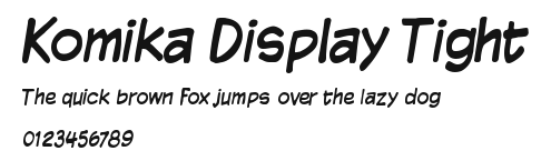 Komika Display Tight Preview