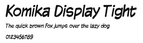 Komika Display Tight Preview