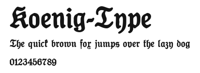Koenig-Type Preview
