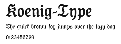 Koenig-Type Preview