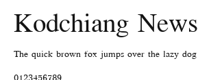 Kodchiang News Preview