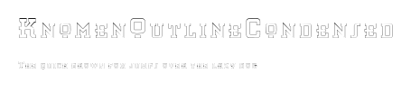 KnomenOutlineCondensed Preview