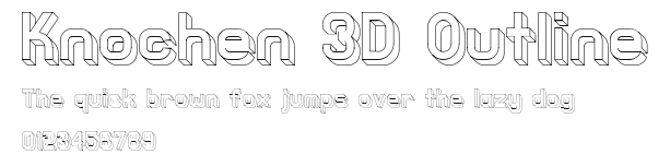 Knochen 3D Outline Preview