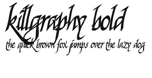 Killgraphy Bold Preview