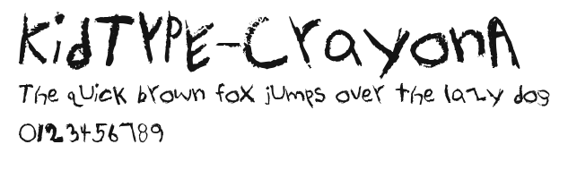KidTYPE-CrayonA Preview