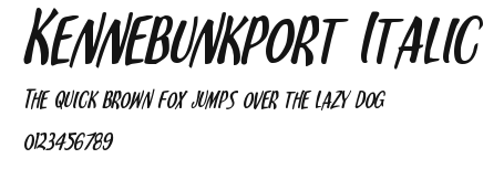 Kennebunkport Italic Preview