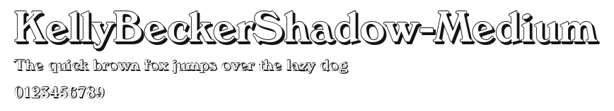KellyBeckerShadow-Medium Preview