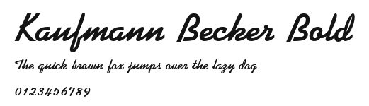 Kaufmann Becker Bold Preview