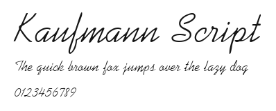 Kaufmann Script Preview