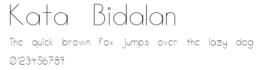 Kata Bidalan Preview