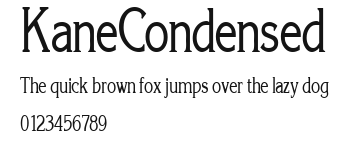KaneCondensed Preview