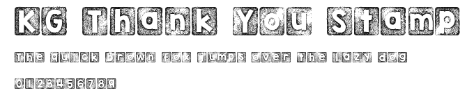 KG Thank You Stamp Preview