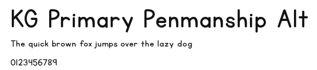 KG Primary Penmanship Alt Preview