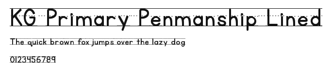 KG Primary Penmanship Lined Preview