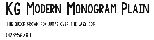 KG Modern Monogram Plain Preview