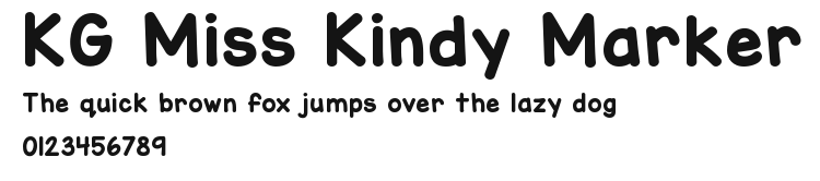 KG Miss Kindy Marker Preview