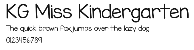 KG Miss Kindergarten Preview