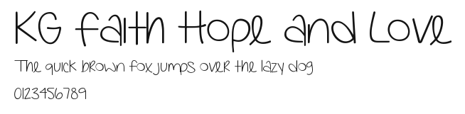 KG Faith Hope and Love Preview