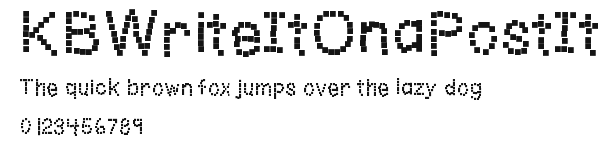 KBWriteItOnaPostIt Preview