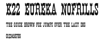 K22 Eureka NoFrills Preview