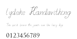 lydeke Handwrithing Preview