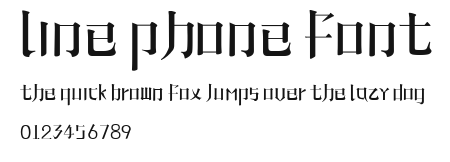 Line phone font Preview