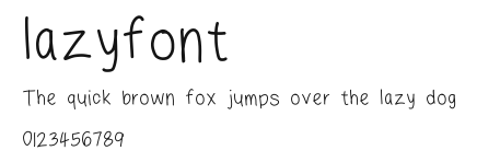 lazyfont Preview