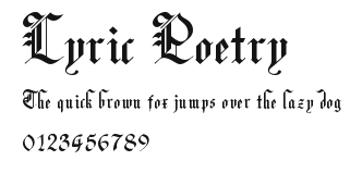 Lyric Poetry Preview