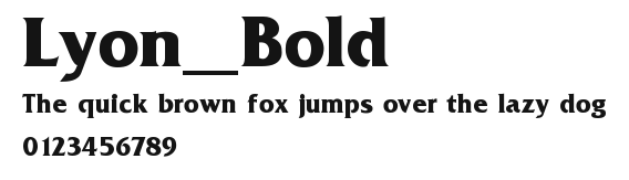Lyon_Bold Preview